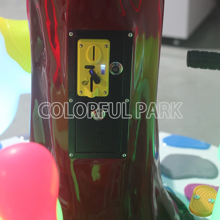 Colorful Park Rainbow Horse Kids Coin Operated Game Machine Kiddie Ride Game Horse Riding Machine