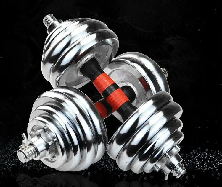 2022 Strength Training Gym Equipment Dumbbel Set Gym Electroplating Dumbbells Adjustable Dumbbell