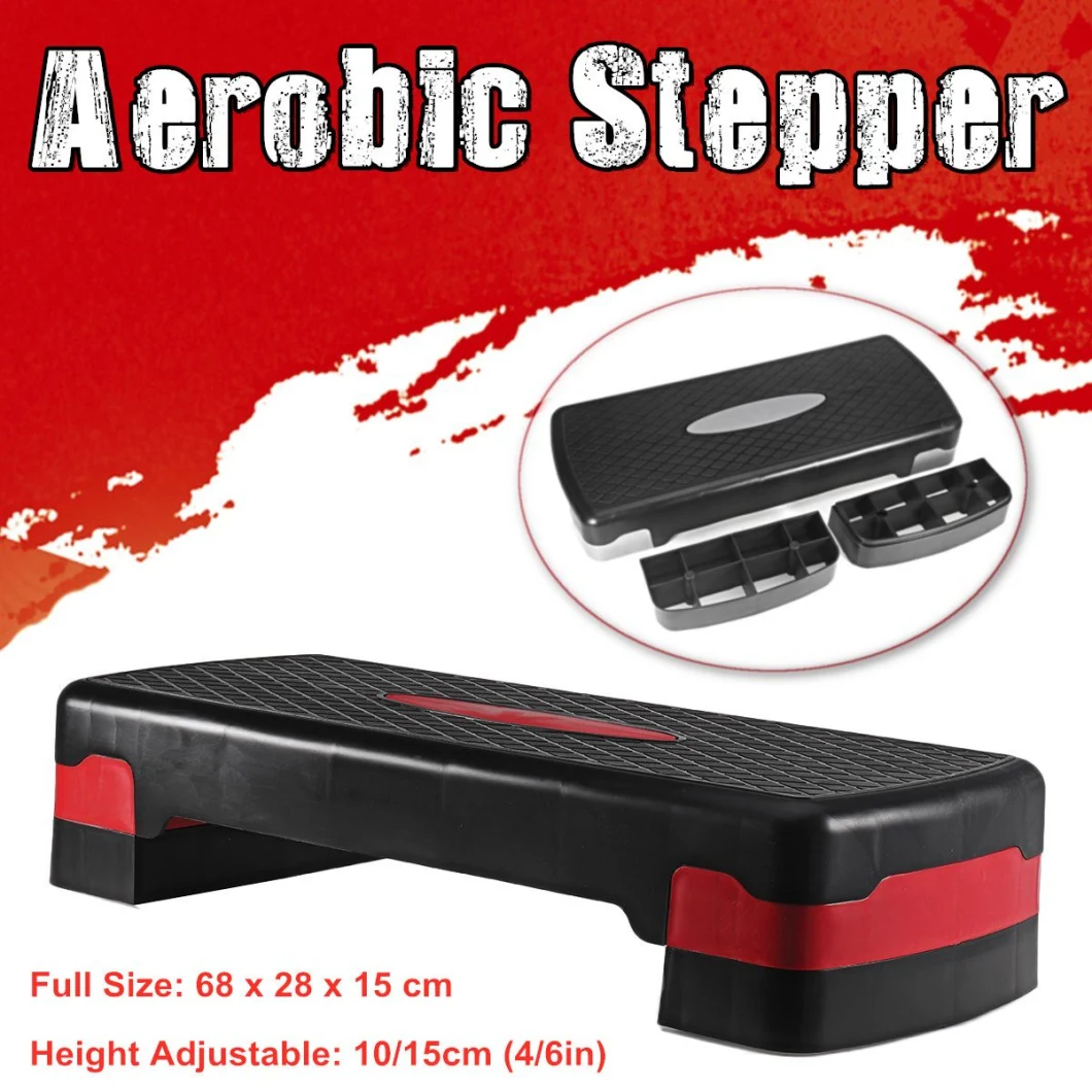 Adjustable Fitness Aerobic Step Non-Slip Cardio Yoga Pedal Stepper Gym Workout Exercise Fitness Aerobic Step Equipment 100kg