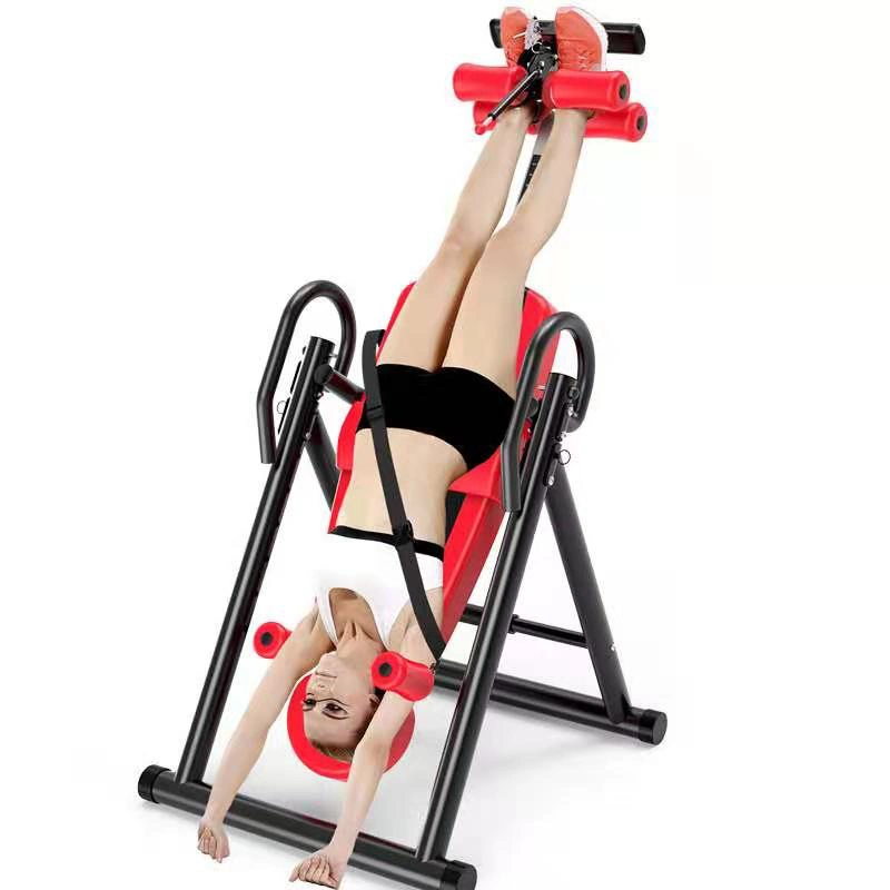 Handstand Machine Headstand Inversion Table-Inflatable Waist Pad Yoga Muscle Relax Fitness Equipment for Home Wyz19135